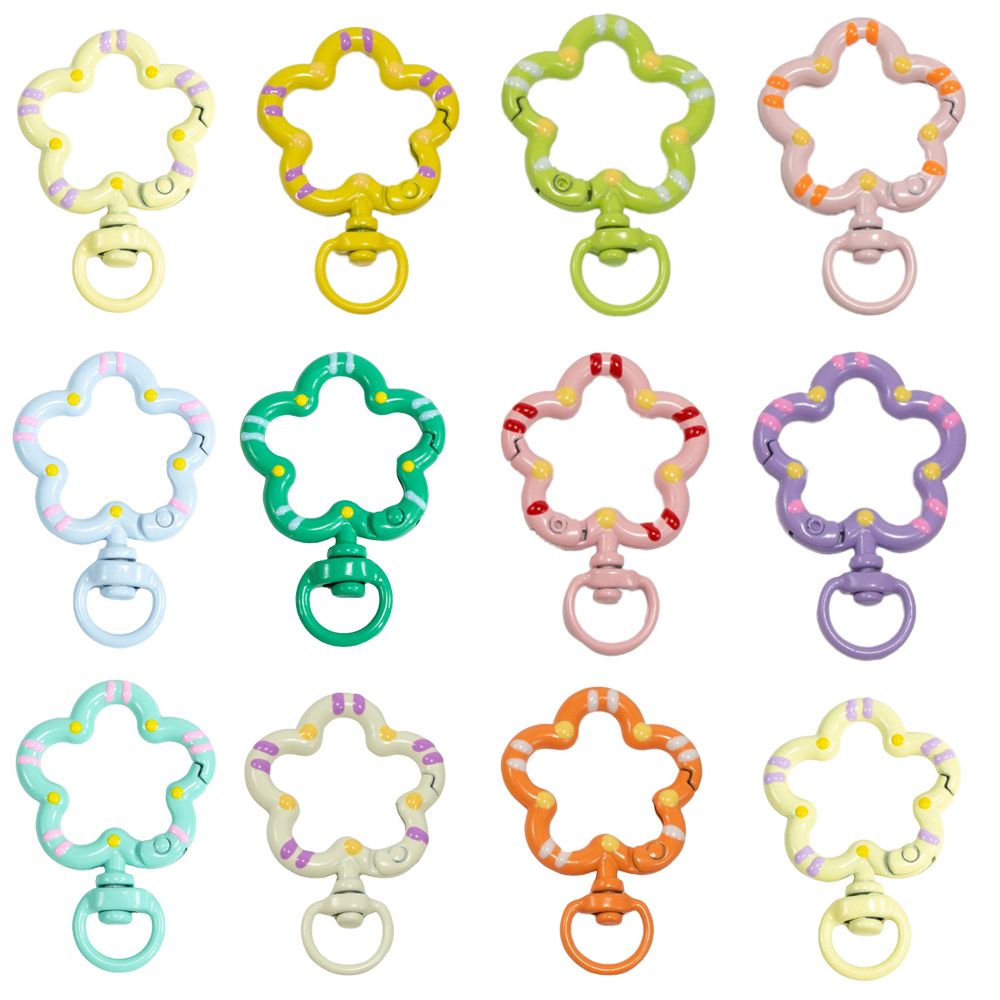 Fishing Swivel Connector - 5 pezzi fiore metallo aragosta artiglio